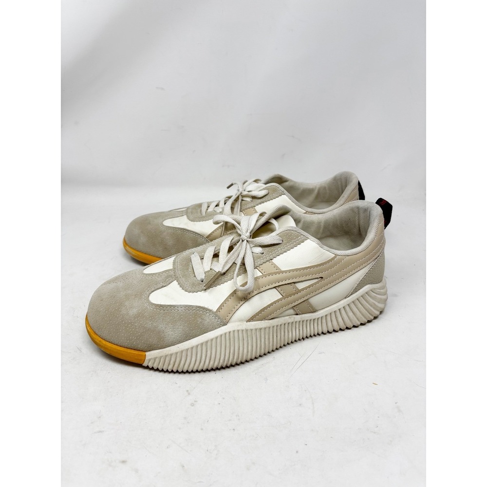 De‎ Florance Womens Size 11 Beige Suede Faux Leather Sneakers Designed in Italy